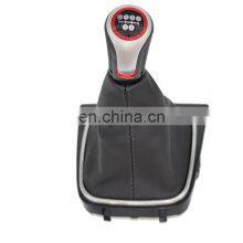 For VW Jetta 5 6 GOLF 6 VI MK5 MK6  Car 5/6 speed New design gear shift knob boot cover with low price MT