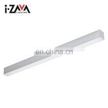 Fashionable Simple Aluminum Indoor Office Studio 60CM 120CM 24W 48W LED Linear Light