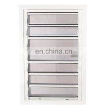 French Style Waterproof Heat Insulation PVC Double Glassed Aluminum Shutters Interior Security Windows