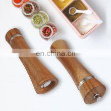 Wood Salt and Pepper Grinder Set Acacia Wood Salt and Pepper Shaker Mill thumbnail-3