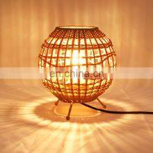 Rattan Chandelier Handmade Woven White Small Natural Rattan Rattan Lamp Shade thumbnail-2