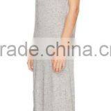 2015 China Manufacturer Ladies Casual Cut Out Back Long Jersey Dress Quality Choice thumbnail-3