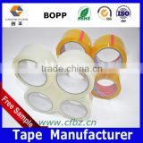 BOPP Film Acrylic Glue Transparent Color Box Closing Tape with 4 rolls/flat pack