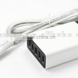 Universal Fast Travel Charger usb 5 ports wall charger with smart IC auto recovery function