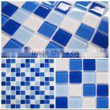 300x300x4mm Swimming Pool Crystal Glass Mosaic Tiles for Sale thumbnail-3