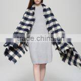 Warm Winter Fashion Ladies Wide Long Plaid Pashmina Kashmir Shawl thumbnail-3