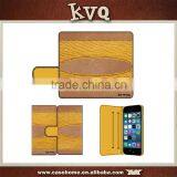 Stitching Yellow PU Leather Material Flip Wallet Case for Iphone 6 6 Plus thumbnail-3