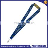 New promotion custom jacquare lanyard with metal hook