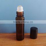Top Quality 10ml Brown Roll On Glass Bottles With Roller Ball and Black Screw Cap thumbnail-2