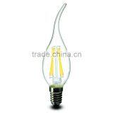 Hot Sale in European Market 100-240v Tail Filament E14 4w LED Candle Bulb