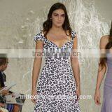 100% Silk Chiffon Fabric in Natural Serial Pattern Chiffon Maxi Dresses