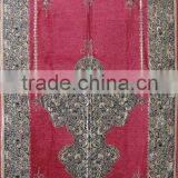 Indonesia Colorful New Muslim Yarn-dyed Jacquard Complicated Design Chenille Fashion Prayer Rug XN-008 thumbnail-1
