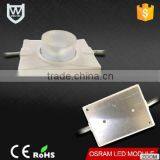 China supplier high power 1.5W injection led module 12V 190LM lens side lighting osram 3030 led modules