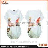 2016 Spring New Design Short Sleeve Loose Top Fashion Lady Ity Blouse & Top