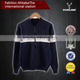 Hot Saling Low Collar Stripe Cardigan Wholesale for Fashion Sweater