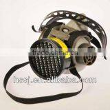 High Quality TPE Frame Half Face Respirator Half Face Chemical Gas Mask With Single Cartridge Gas Mask