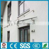 Outdoor Steel Frame Glass Roof Canopy for Entry Front Door thumbnail-1