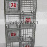 Vintage Wire Storage Shelf With Basket Drawer thumbnail-1