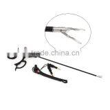 Bipolar Dissecting Forceps Single Action Curved Insertt 5x330mm+Cable Laparosco By Taidoc