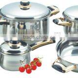 12pcs Set Palm Cookware/domo Cookware for Stainless Steel Lids