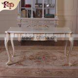 French Baroque Style Luxury Executive Office Desk/ European Classic Wood Writing Table/ Retro Furniture thumbnail-1