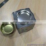 Delicate New Customized Designed Promotional Cheap Irregular Coffee Tin Can With Double Lidfor Storage/packaging/display