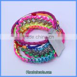 Wholesale Rainbow Color Fashion Woven Brazilian Bracelets FHB-007
