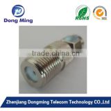 nickel F female to IEC male coaxial connector adapter