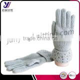 Cheap winter woolen felt knitted gloves factory wholesale sales (accept the design draft)