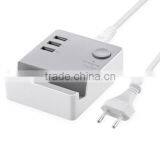 2015 NEW Super-Speed 3 Port 2.0 USB Hub Charger With Cradle