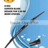 K-501 Curved Wiper Blade, special wiper blade for V.W