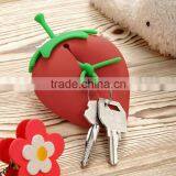 2013 New Style Strawberry Shaped Silicone Key Chain