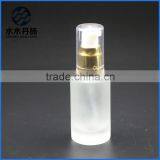 Luxury 100ml Frosted Airless Pump Glass Bottle Lotion Glass Bottle With Pump thumbnail-5