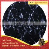muslim black lace fabric stock