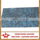 54/55" Width 3D Checker Embossing Crocodile Grain PU Leather Artificial for All Usage of Leather Product