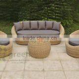 New Design Cocoon Chair With Round Table Outdoor Furniture