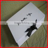 Elegant Design High Quality Paper White Folding Storage Box