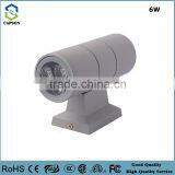 6w RoSH CE P65 Outdoor up and Down Waterproof Led Wall Light