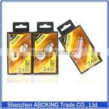 Remax 2.4A Dual USB Metal Car Charger for Mobile Phones Travel Car Charger