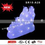 Acrylic LED Penguin for Outdoor Christmas Decoration thumbnail-1