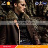 High-end Men Business Winter Coat Custom Made Tailor Made Overcoats Varsity Leather Woolen Jacket thumbnail-6