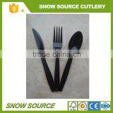 Food Grade Disposable Black PS Material Plastic Flatware Sets thumbnail-1
