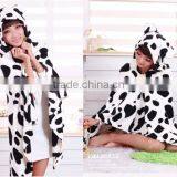 New Cow KK172 Animal Cloak - Costume Soft Hoodie Fleece Cape Wholesale thumbnail-3