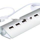 7-Port Aluminum USB 2.0 Hub With 2-Foot Shielded Y-Cable for IMac,forMcBook Air, Pro, MaBook, Mac Mini thumbnail-1