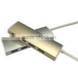 Prenium High-speed Aluminum 4 Port Usb 3.0 Hub From Usb Hub Suppliers With USB 3.0 Cable thumbnail-4