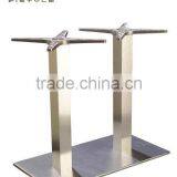 Double Foot Aluminum Square TubeTable Base Outdoor Dining Table Base thumbnail-2