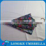 24"double Layer 16K Folower Design Women Umbrella thumbnail-5