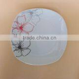 10.5 Inch Dinner Plate Hotel Restaurant Square Big Dinner Plates Dishes Custom Printed Plate thumbnail-3