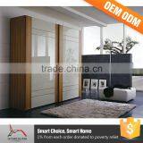 Wood Furniture Sliding Mirror Doors Wardrobe Inside Design thumbnail-3