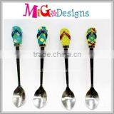 Beautiful Resin Gift Stainless Steel Soup Spoon With High Quality